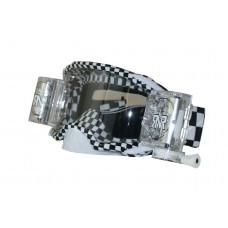 Platinum MX Goggle WVS 48 mm roll off  Chequered flag frame