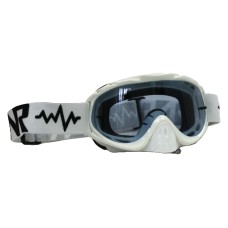 Hybrid MX Goggle: Tear Off - White