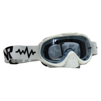 Hybrid MX Goggle: Tear Off - White