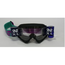 Oakley 2000 O-Frame Black Goggle and Purple Roll Off System XL 36mm 