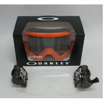 Oakley 2000 O-Frame Orange Goggle and Roll Off System XL 36mm 