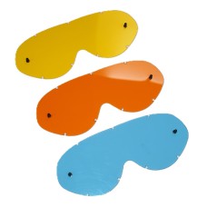 Hybrid Tear Off Tinted Lexan® Lenses: Blue, Orange or Yellow