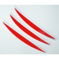 Mud Visor: Long 20cm Strips 3 pack - suit full visor Mud Visor: Long 20cm Strips 3 pack - suit full visor