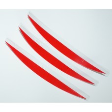 Mud Visor: Long 20cm  Strips 3 pack - suit full visor