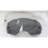 EKS Lucid tear off lenses: clear & smoke by RNR