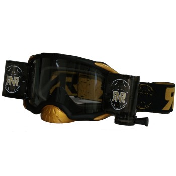 Platinum MX Wide Vision System Black-Gold Goggle