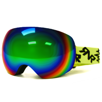 IC1 Snow Goggle - Neon Yellow, Green Lens